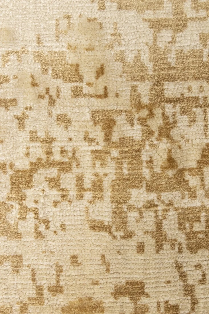 Distressed Beige Brown Abstract 5X8 Hand-Tufted Modern Rug - 13