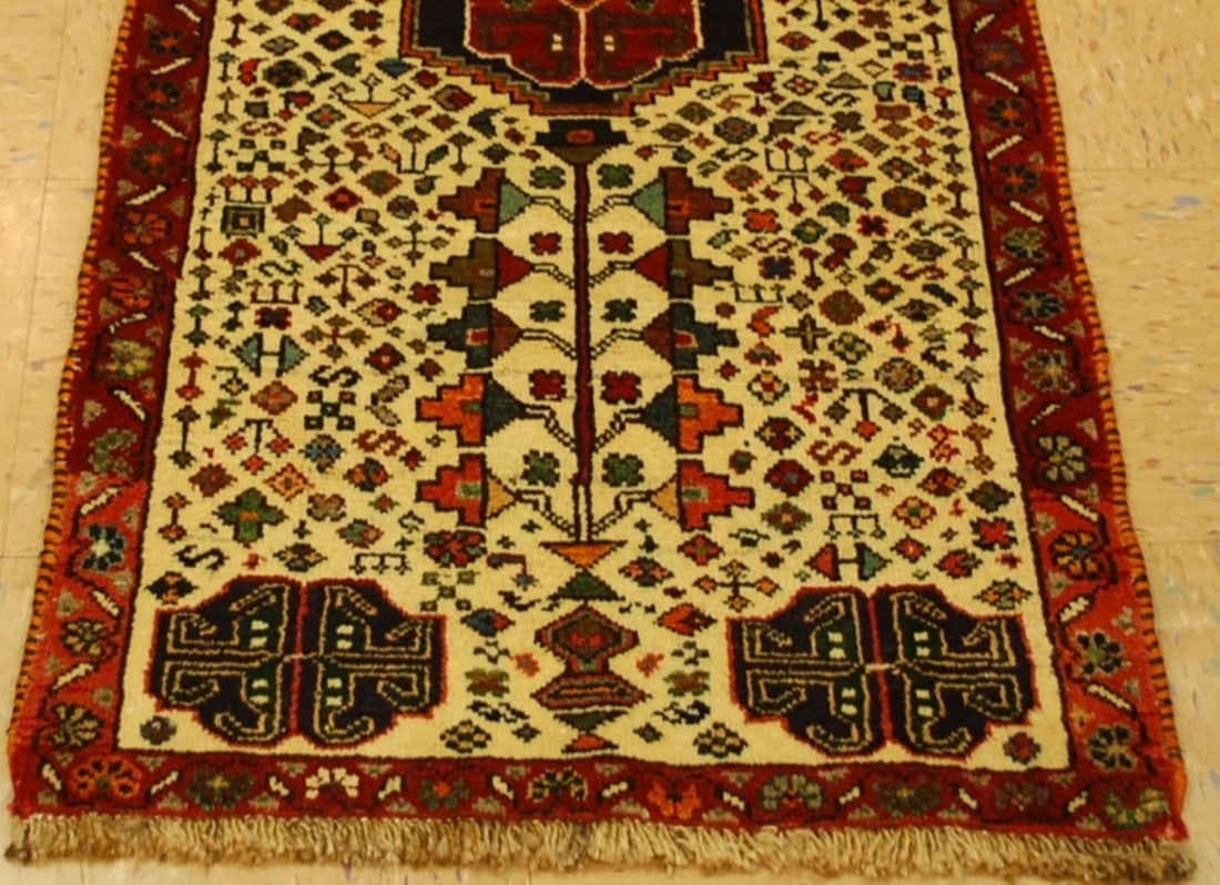 Persian SHIRAZ RUG 2'2" x 4'4" (1 of 9)