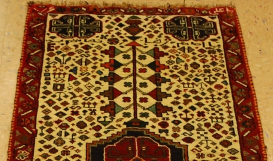 Persian SHIRAZ RUG 2'2" x 4'4" - 2