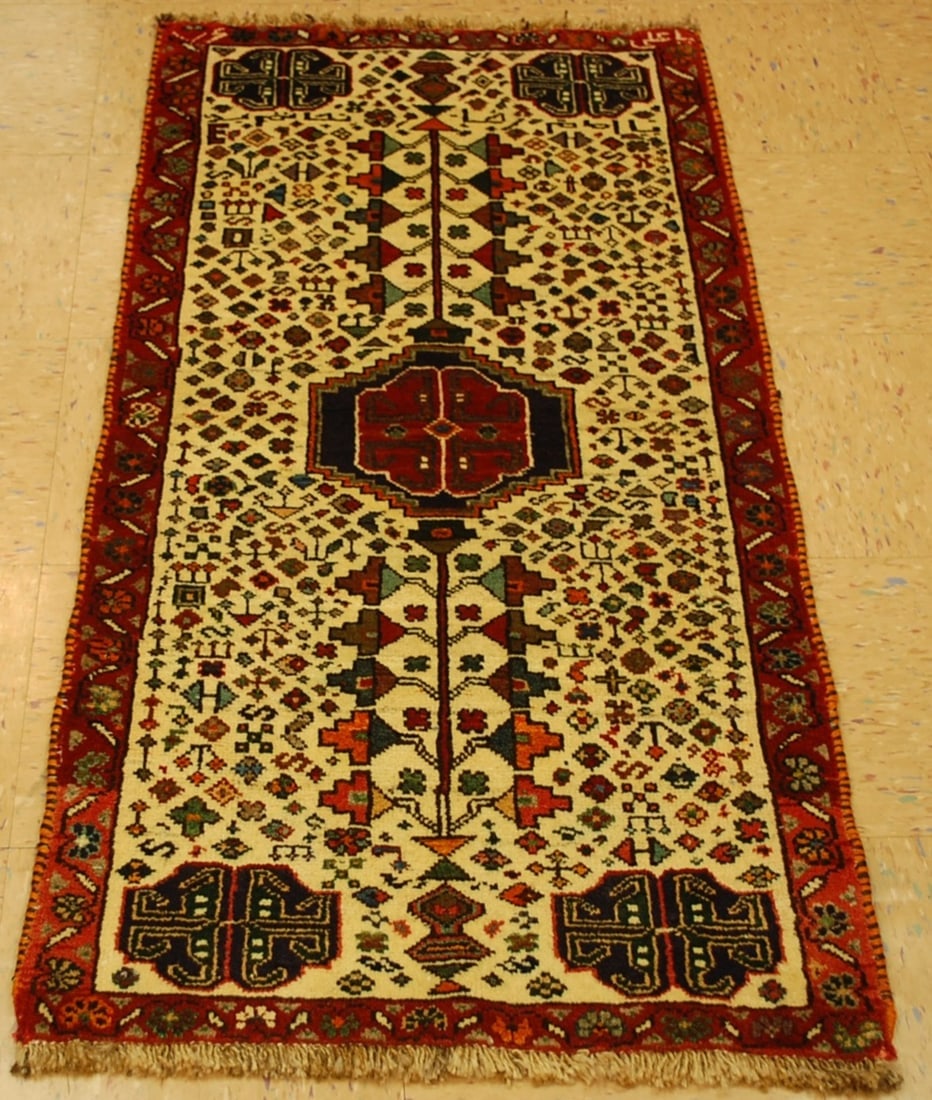 Persian SHIRAZ RUG 2'2" x 4'4" - 3