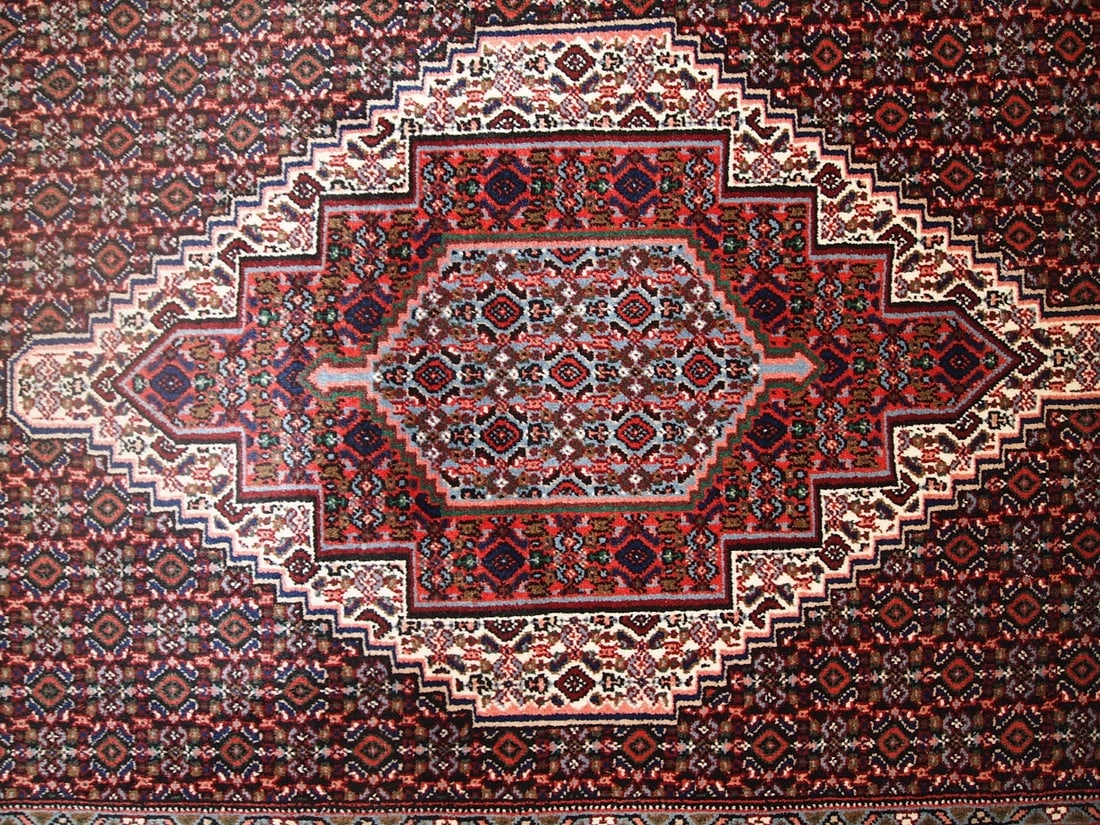 Handmade vintage Persian Nain rug 2.5' x 3.3' (76cm x 100cm) 1970s - 4