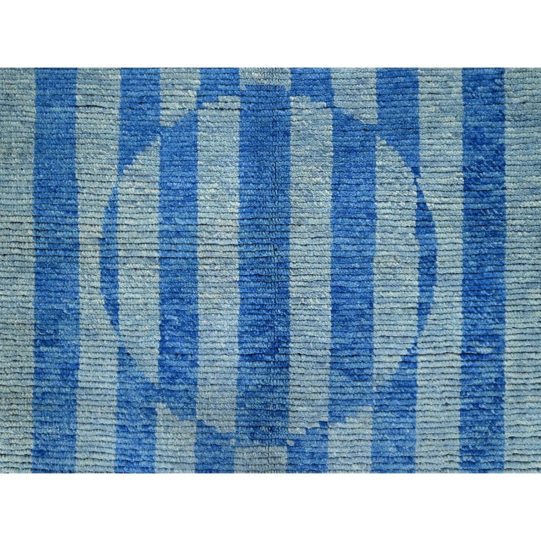 Storm Blue Beni Ourain Moroccan Inspired Design Oriental Rug - 8