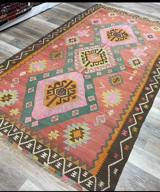 Dated Armenian Kilim Caucasian Rug-4891 - 11