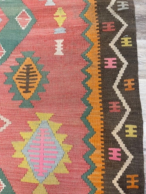 Dated Armenian Kilim Caucasian Rug-4891 - 8