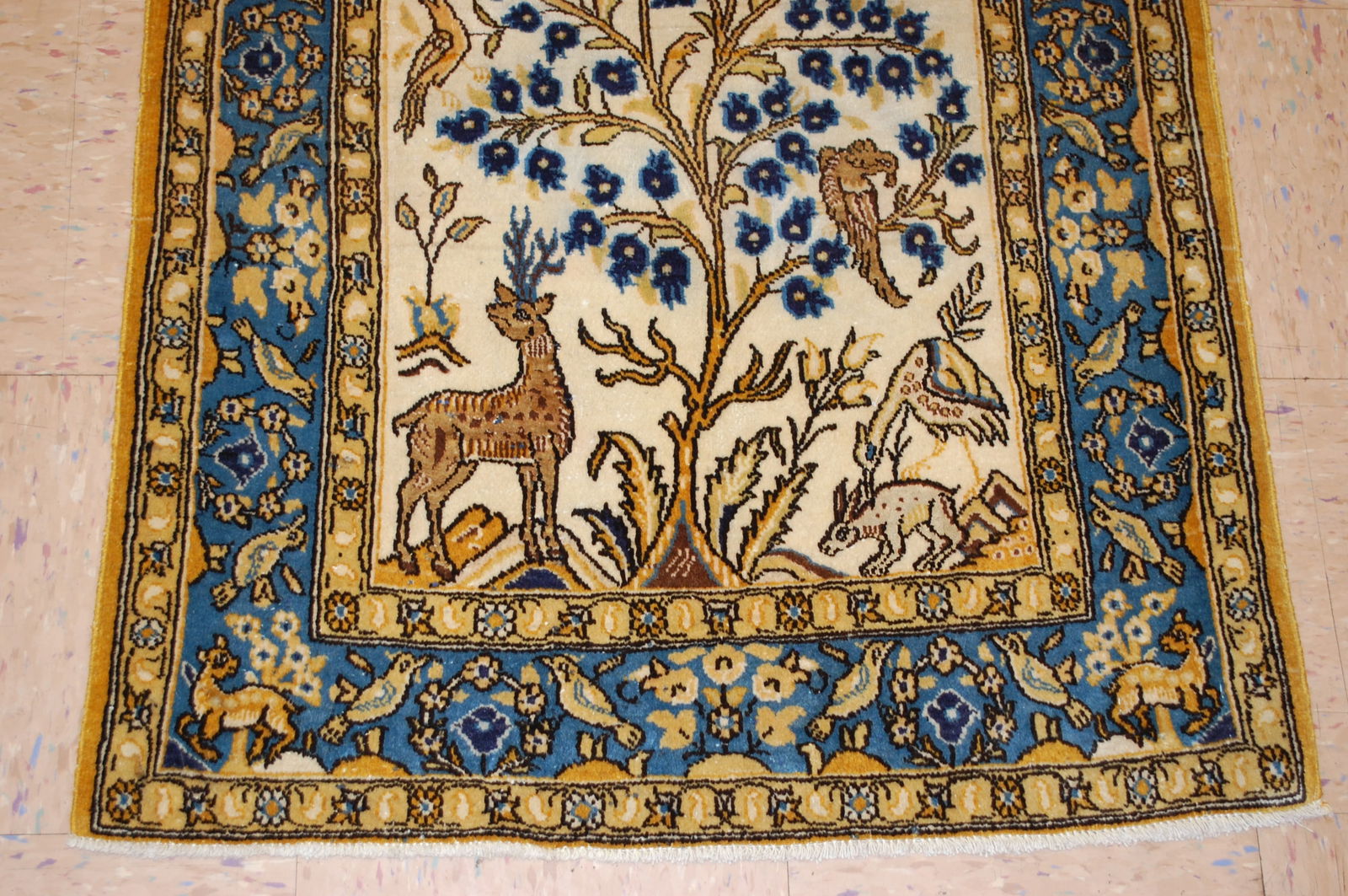 Persian QUME RUG 2'7" x 4'3" - 3