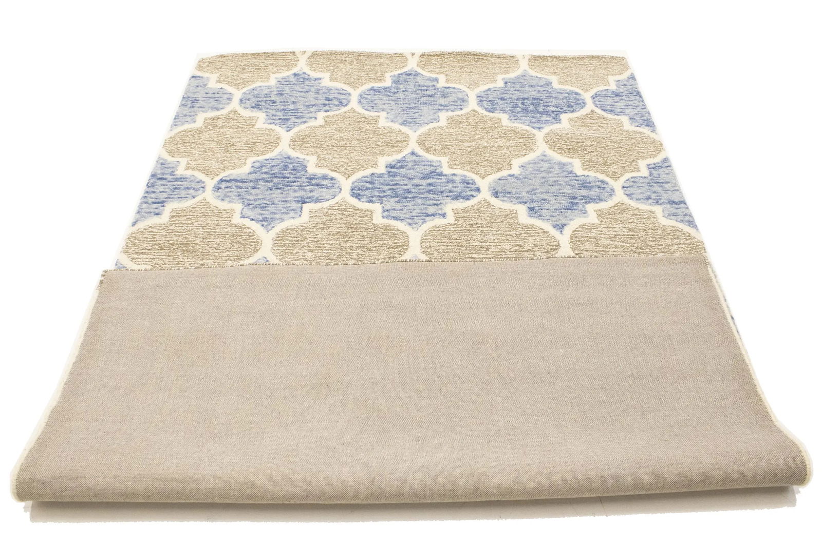 Multicolored Trellis 5X8 Hand-Tufted Modern Rug - 14