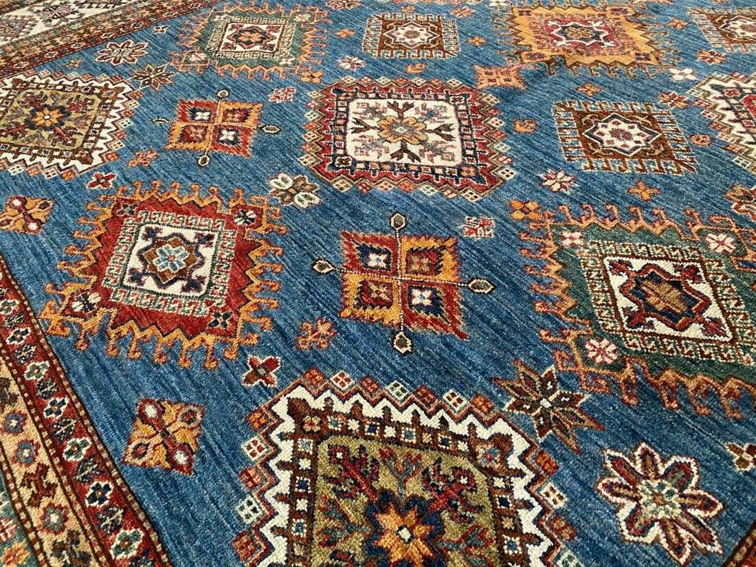 EXQUISITE FINE SUPER KAZAK RUG 8' x10'.5" - 7
