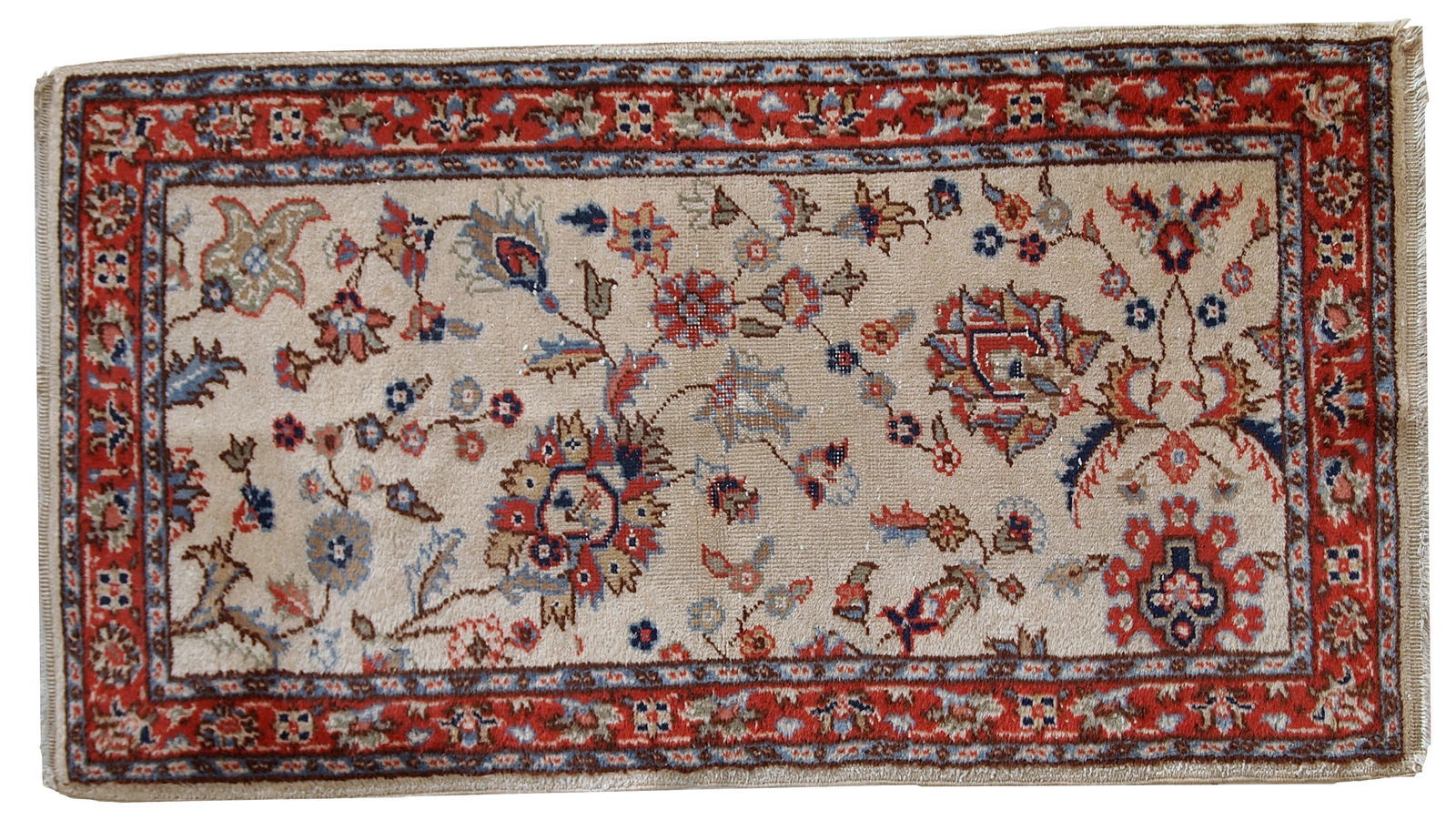 Handmade vintage Pakistani Lahore rug 2.5' x 4.6' ( 77cm x 141cm ) 1950s (1 of 13)