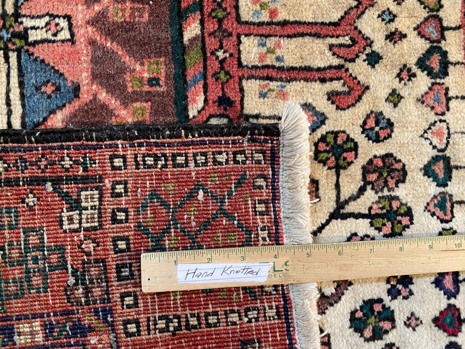 EXQUISITE PERSIAN HERIZ RUNNER 3'.9" X 10'.7" - 11