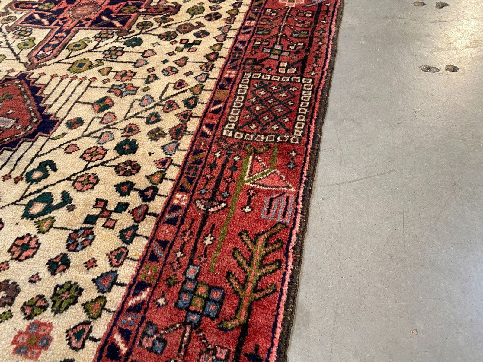EXQUISITE PERSIAN HERIZ RUNNER 3'.9" X 10'.7" - 7