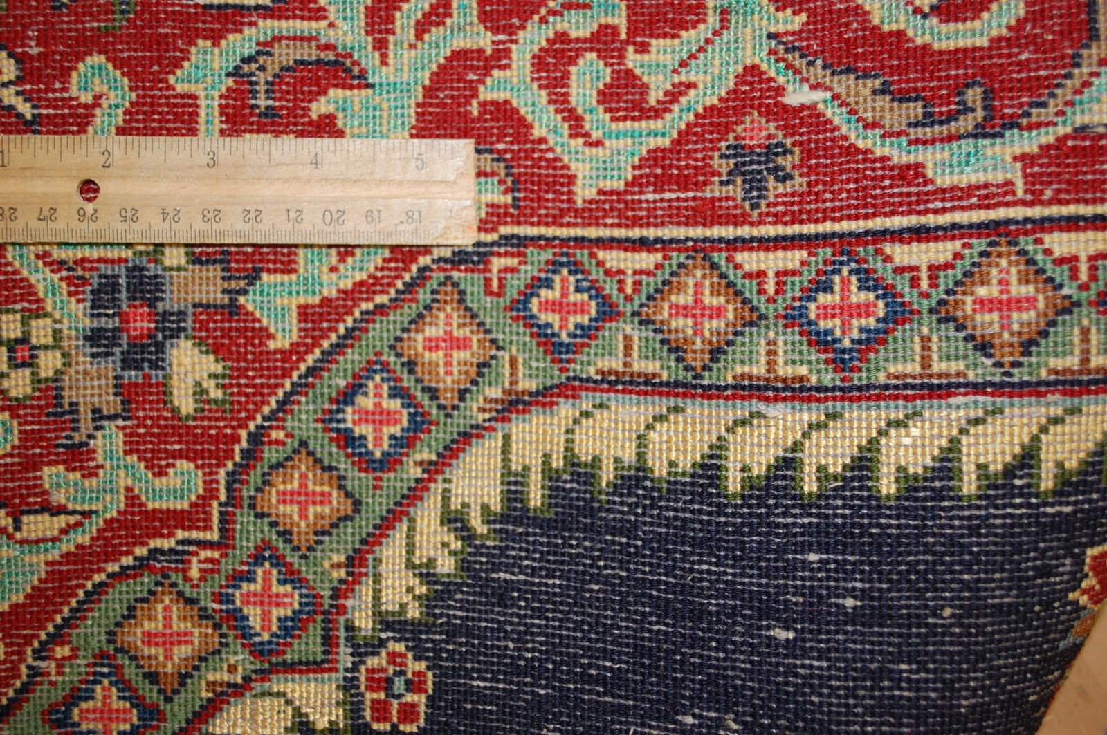 PAIR OF OLD,ANTIQUE PERSIAN-KESHAN RUG 2'5" x 3'4" AND 2'4" X 3'3" - 14