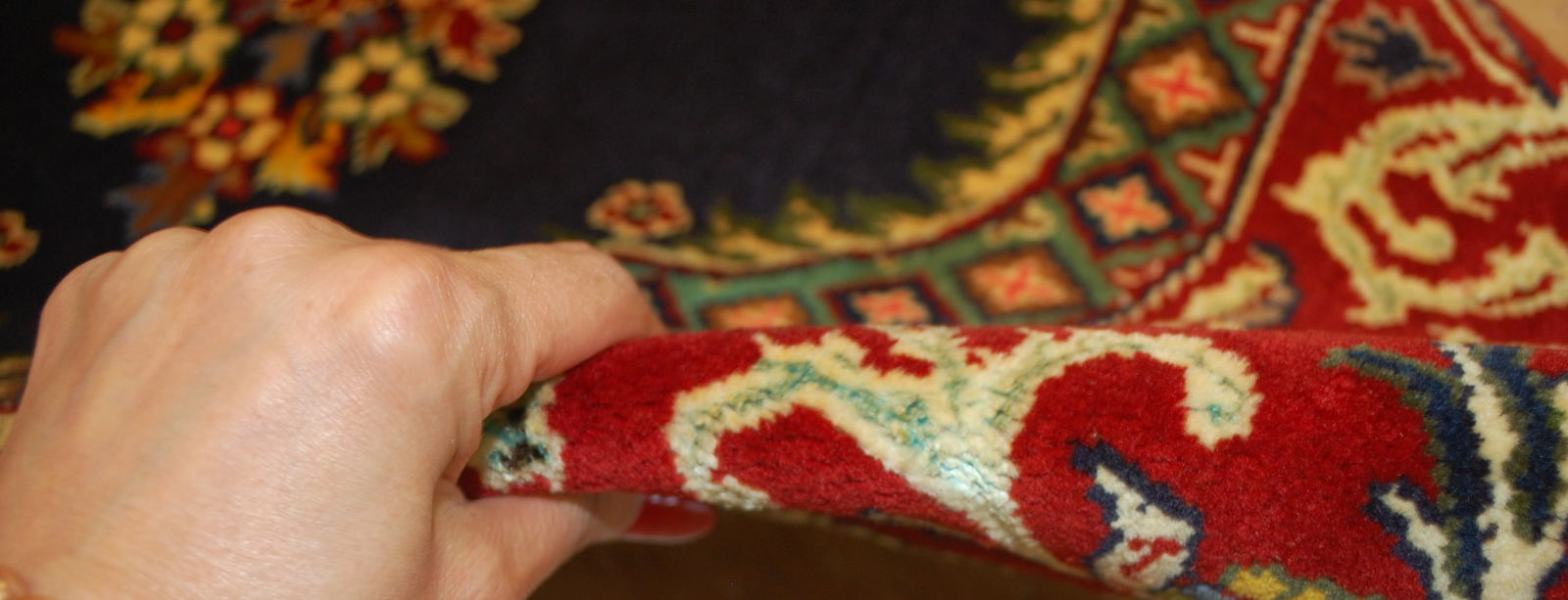 PAIR OF OLD,ANTIQUE PERSIAN-KESHAN RUG 2'5" x 3'4" AND 2'4" X 3'3" - 15