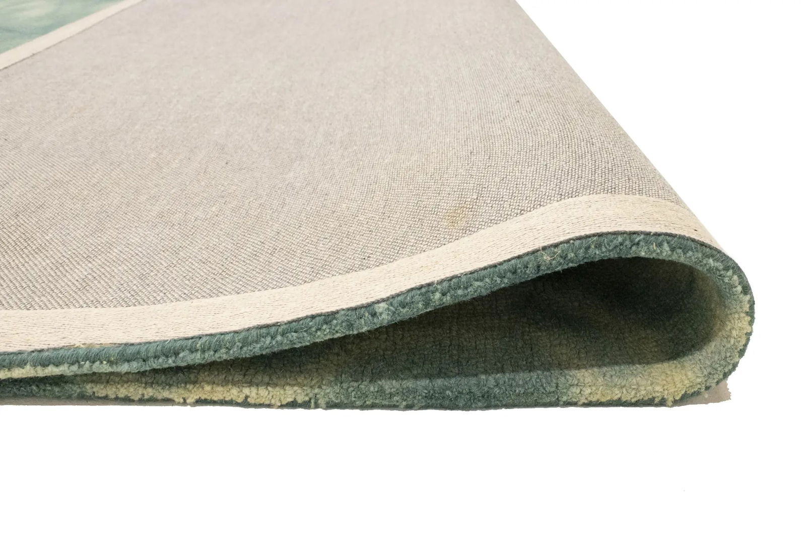 Dark Green Tie-Dye 5X8 Hand-Tufted Modern Rug - 14