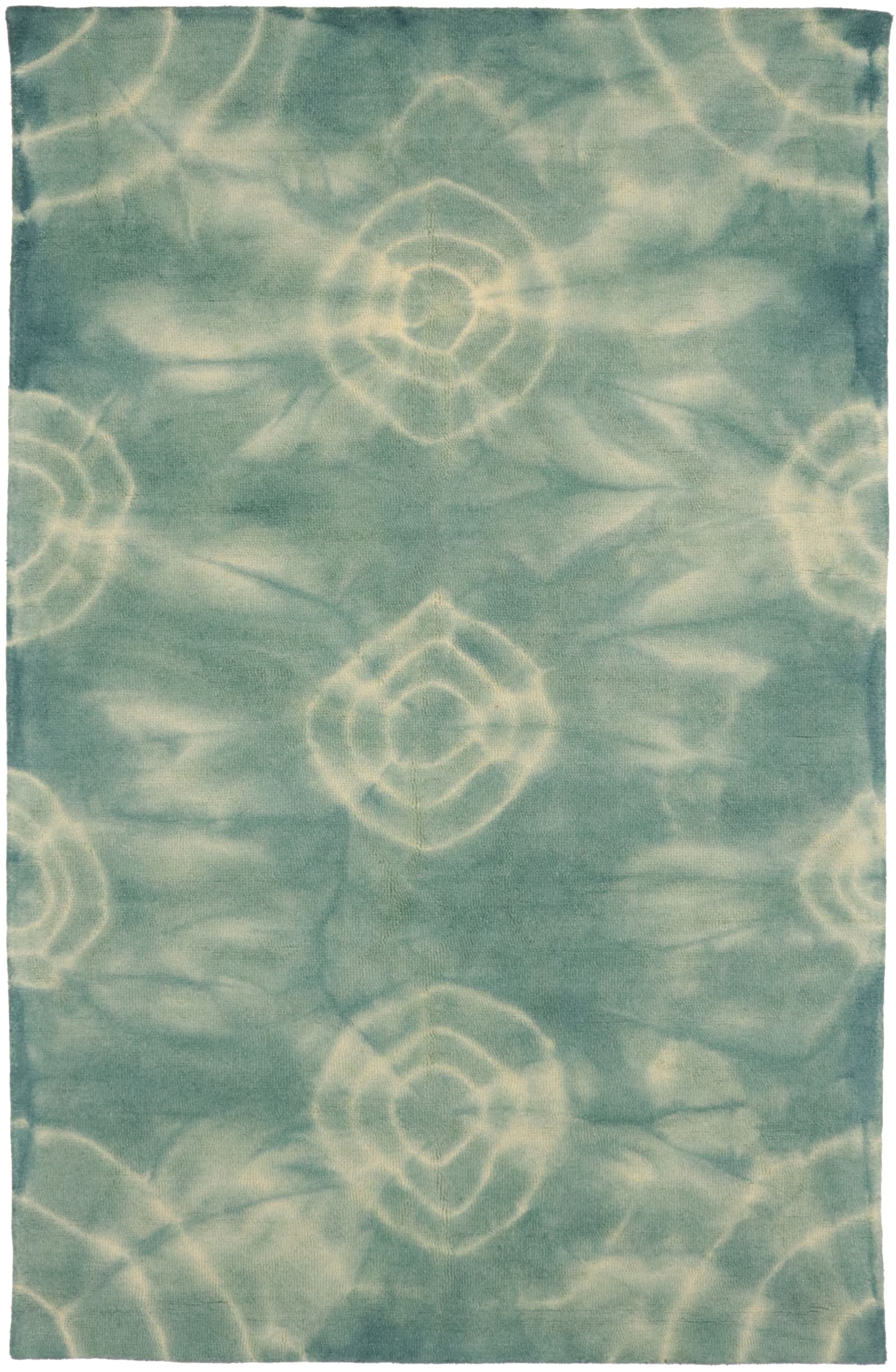 Dark Green Tie-Dye 5X8 Hand-Tufted Modern Rug: Title: Dark Green Tie-Dye 5X8 Hand-Tufted Modern Rug Description:Dark Green Tie-Dye Abstract Design 5X8 Hand-Tufted Modern Rug Foyer Decor Carpet Materials: Wool Dimensions:5'0 X 8'0 Ft Reserve: $254.