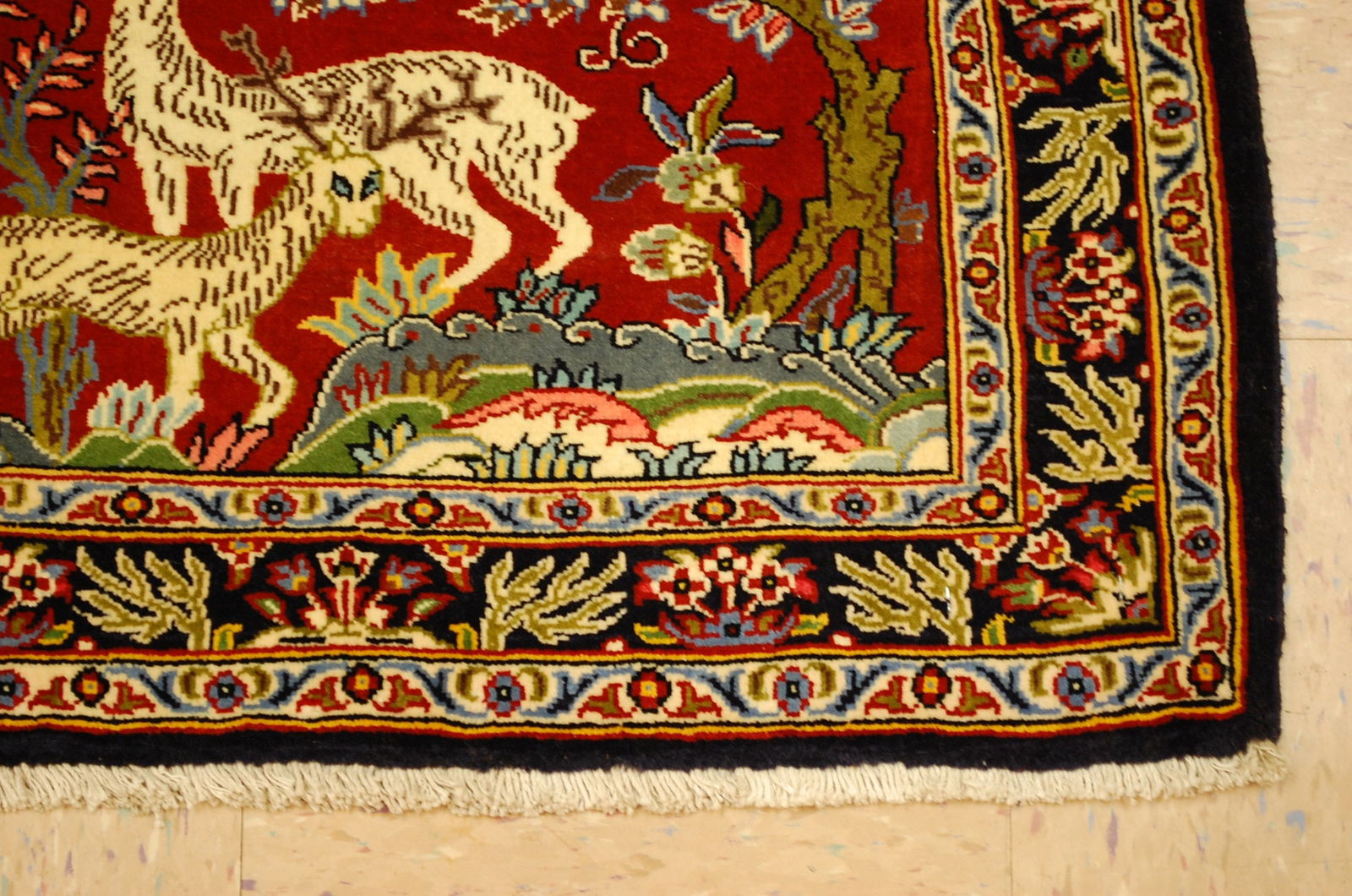 PERSIAN -KESHAN RUG 2'1" x 3'2" - 4