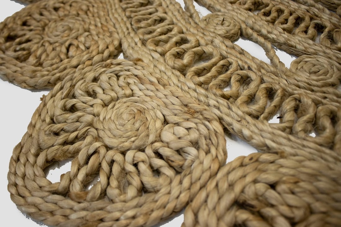 Reversible Braided Style 4X4 Jute Modern Round Rug - 8