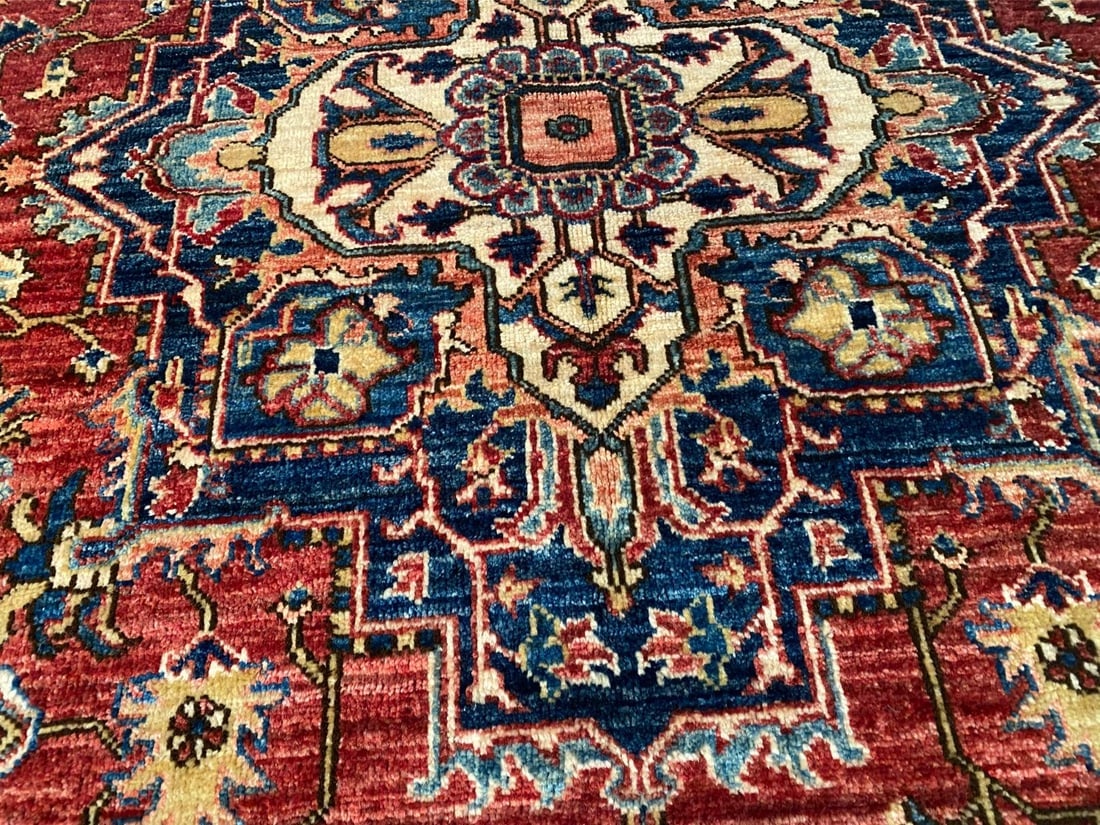 STUNNING FINE SERAPI RUG 5'.1"x7' - 2