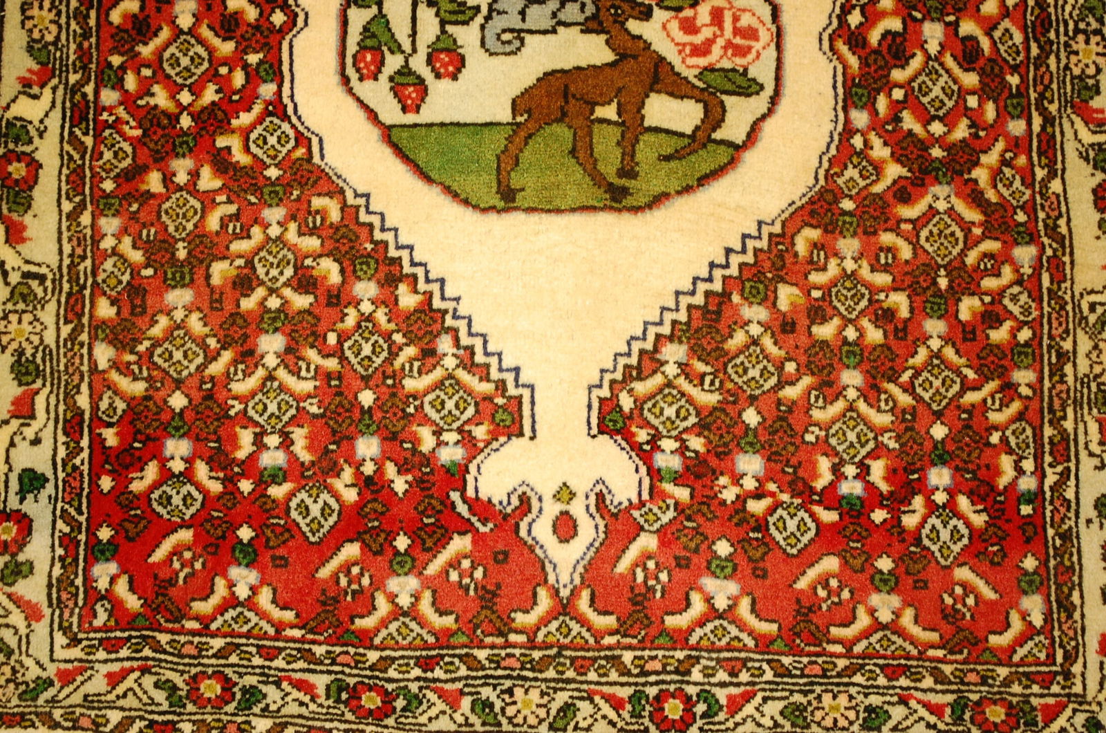 Persian BEJAR RUG 2'4" x 2'10" - 5