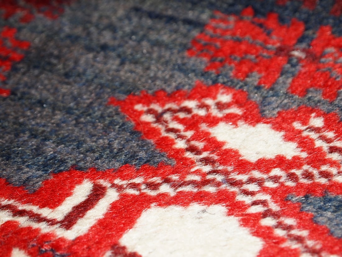 Handmade vintage Turkish Anatolian rug 2.8' x 4.7' ( 87cm x 145cm ) 1970s - 11