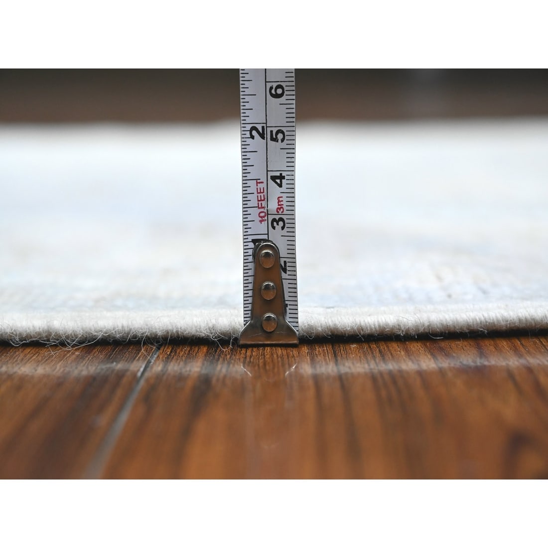 Ruddy Blue Angora Oushak Hand Knotted XL Runner Oriental Rug - 5