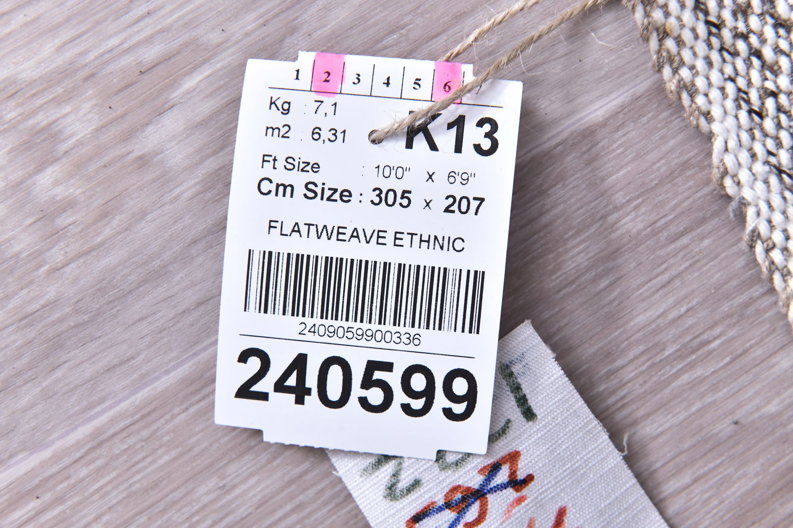 6'9'' x 10'0'' Turkish Handmade Kilim Rug - 240599 - 12