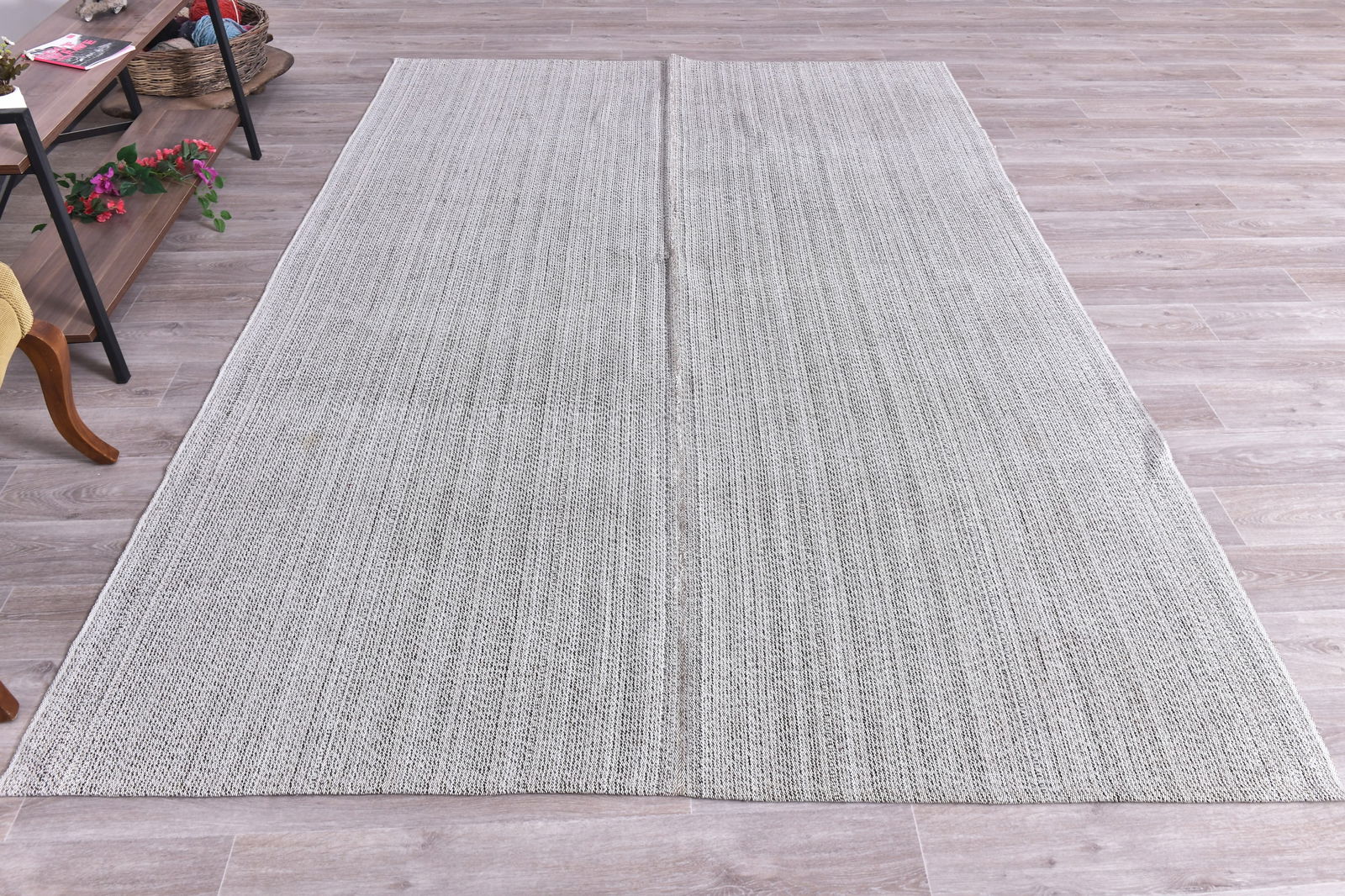 6'9'' x 10'0'' Turkish Handmade Kilim Rug - 240599 - 3