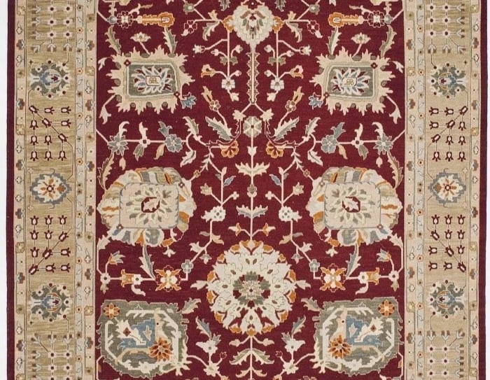 Hand Knotted Indo-Persian Traditional Red Wool Oriental Area Rug Carpet 12' x 15' - 3