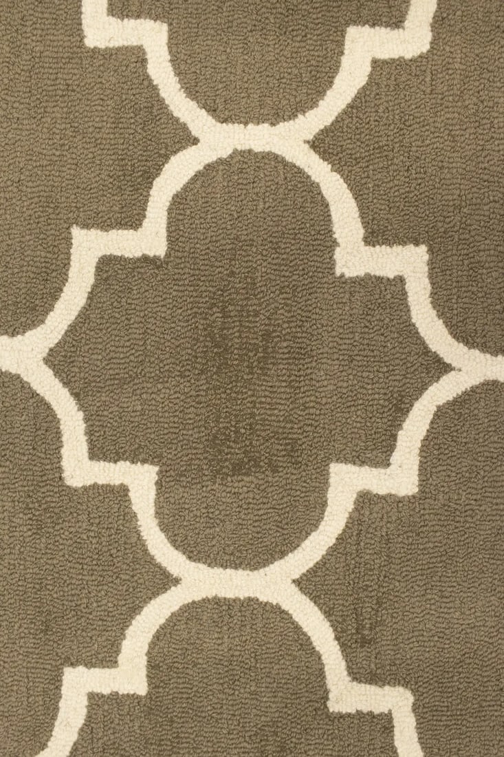 Brown Trellis 5X8 Hand-Tufted Modern Rug - 13