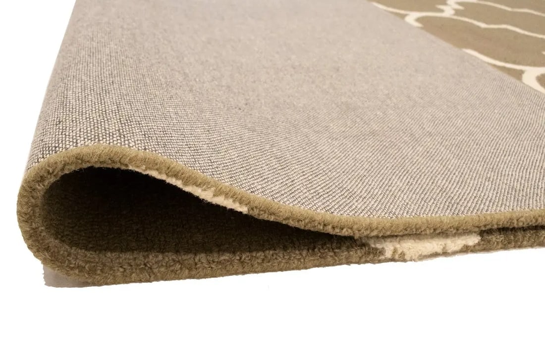 Brown Trellis 5X8 Hand-Tufted Modern Rug - 14