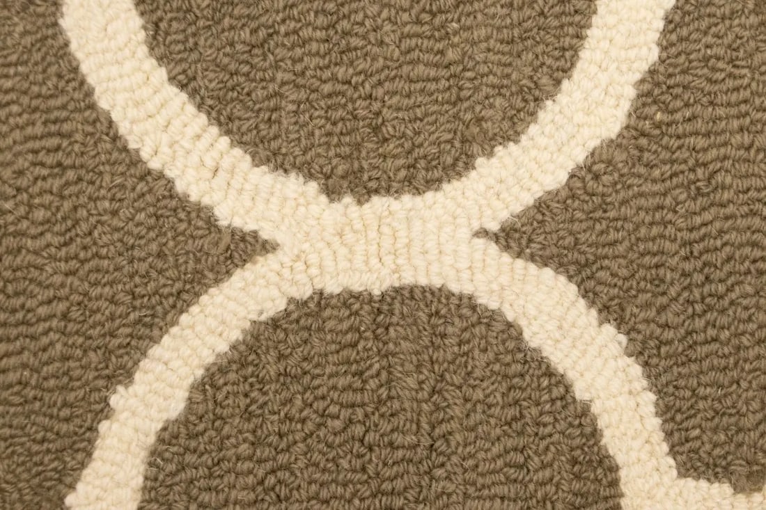 Brown Trellis 5X8 Hand-Tufted Modern Rug - 6