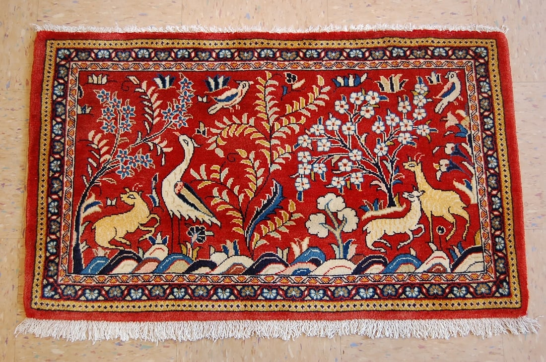 Persian SARUK RUG 2'8" x 3'2" (1 of 8)