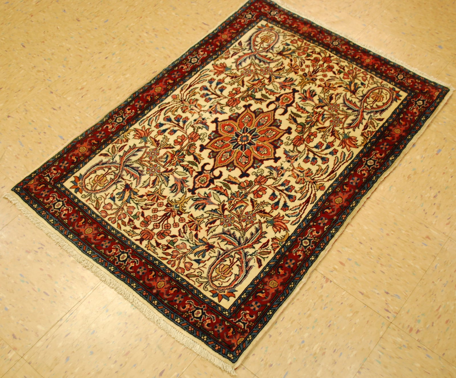 Persian Bijar Rug 2'5" X 3'9" - 7