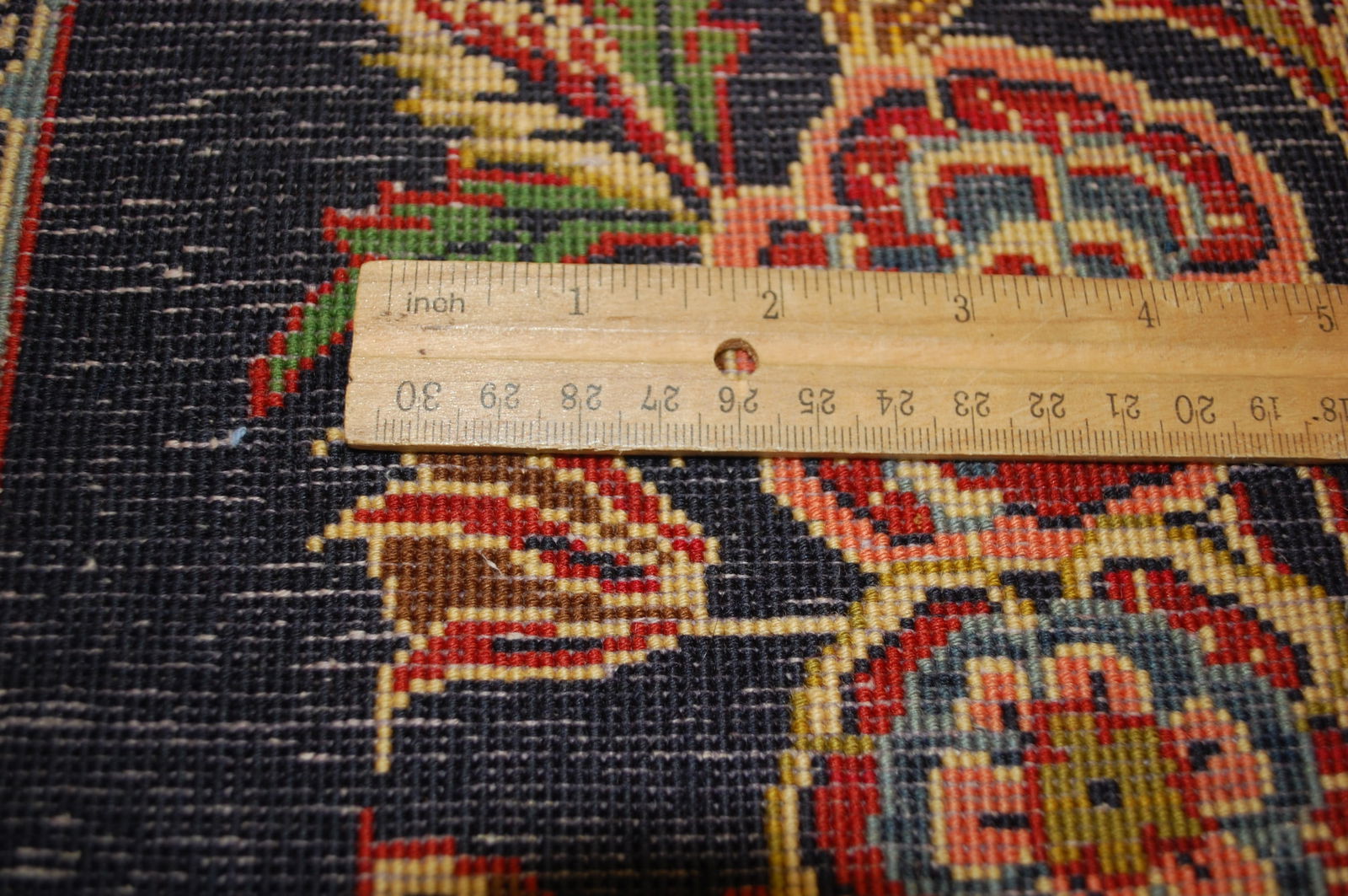 PAIR ,ANTIQUE PERSIAN KESHAN RUG 2' x 3'5" AND 2'1" X 3'4" - 12