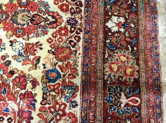 Antiuqe Persian Sarouk rug-4121 - 6