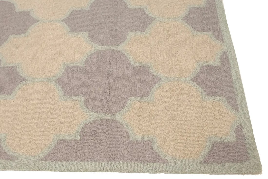 Multicolored Trellis 5X8 Hand-Tufted Modern Rug - 12