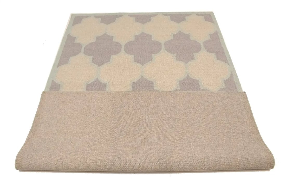 Multicolored Trellis 5X8 Hand-Tufted Modern Rug - 16