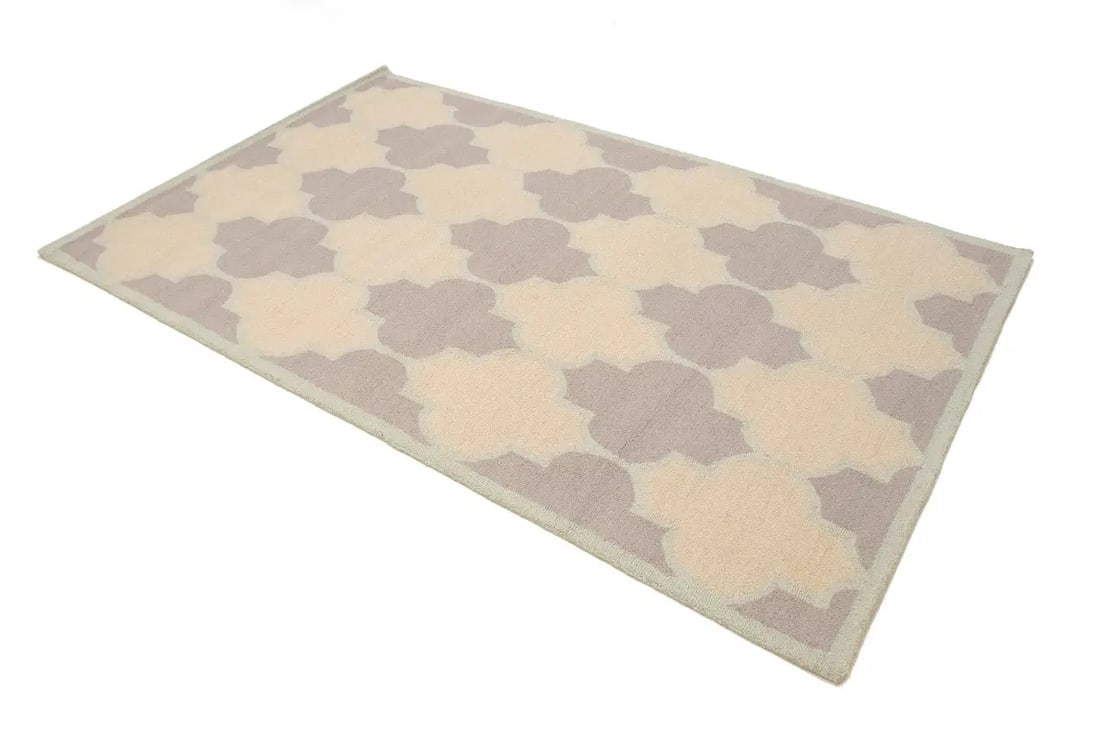 Multicolored Trellis 5X8 Hand-Tufted Modern Rug - 4