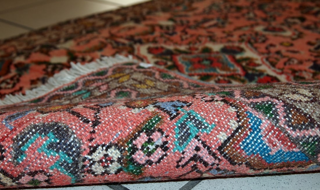 Handmade vintage Persian Lilihan rug 1.9' x 3' (59cm x 93cm) 1970s - 10