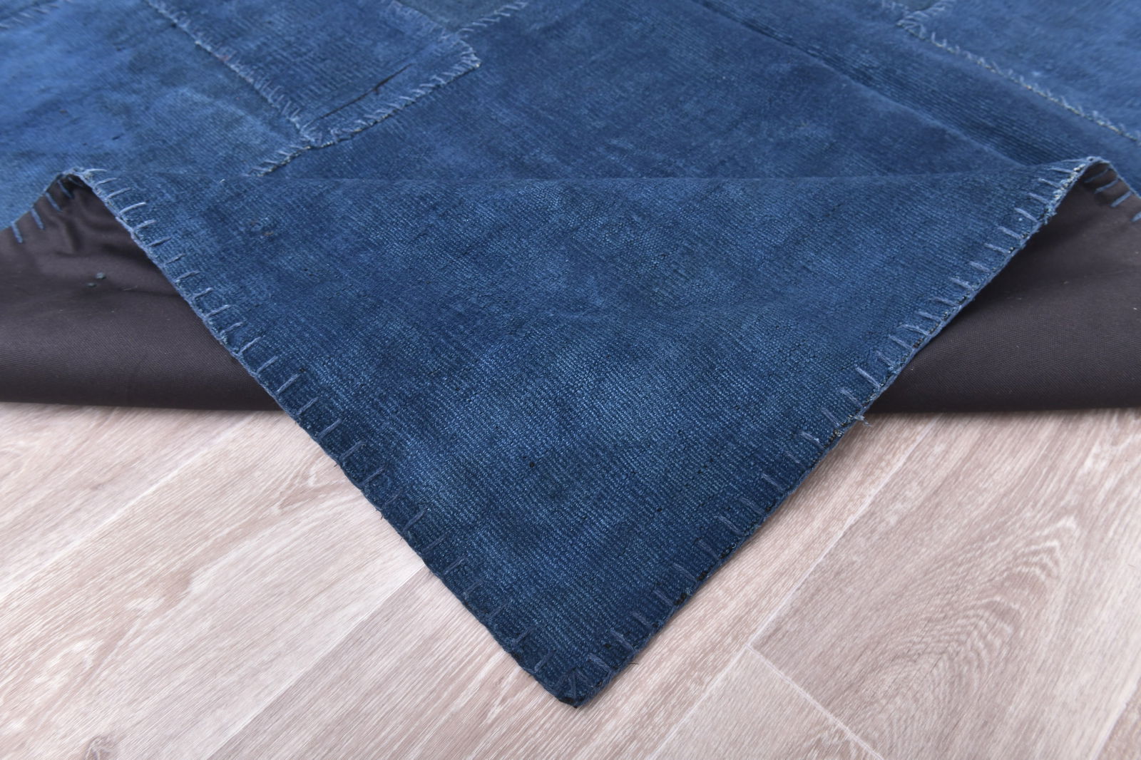 5'11'' x 7'11'' Turkish Hemp Patchwork Rug - 240052 - 12