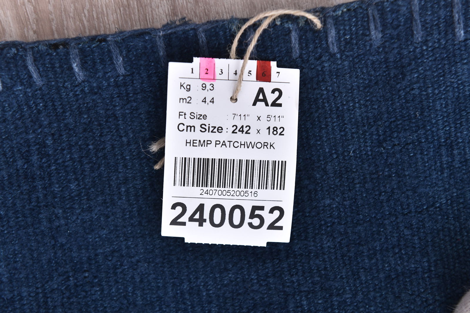 5'11'' x 7'11'' Turkish Hemp Patchwork Rug - 240052 - 15