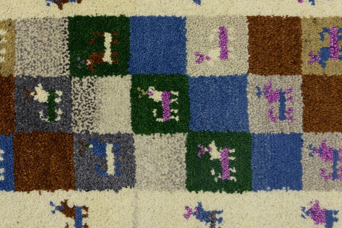 Multicolored Tribal 1'4X4 Indo-Gabbeh Oriental Rug - 8