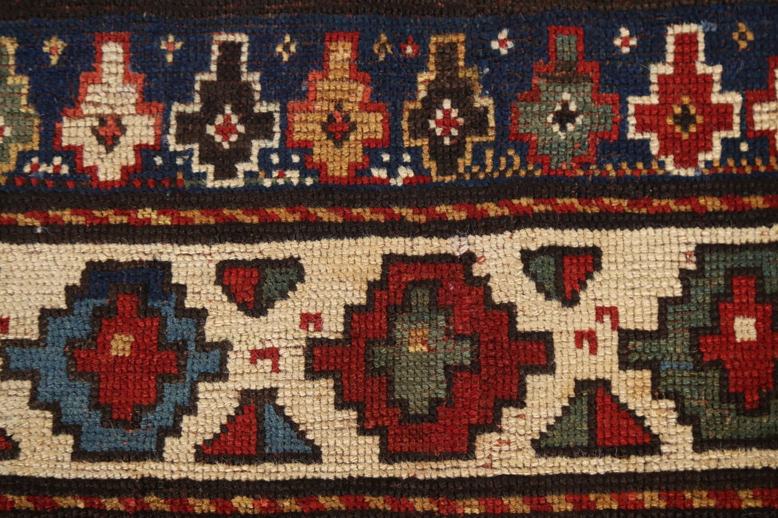 Pre-1900 Antique Vegetable Dye Kazak Oriental Rug 4x6 - 10