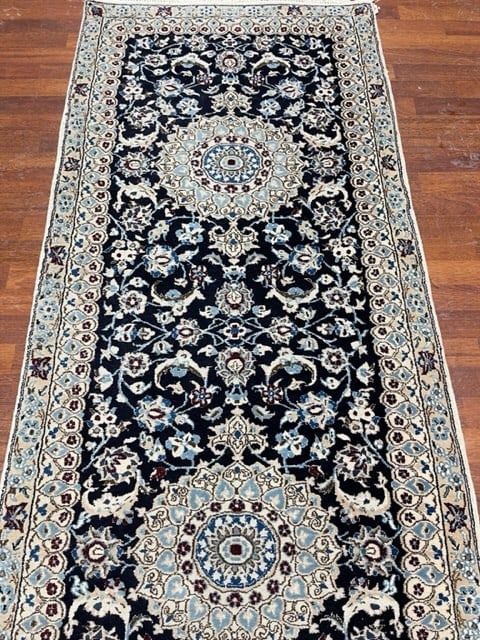 Vintage Persian Nain Runner-5070 - 5