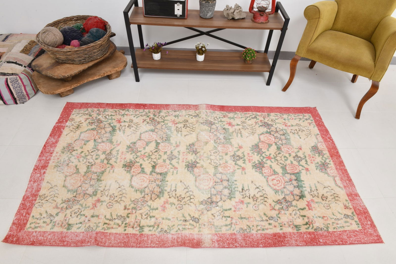 3'8'' x 6'6'' Turkish Vintage Runner Rug - 22435 - 3