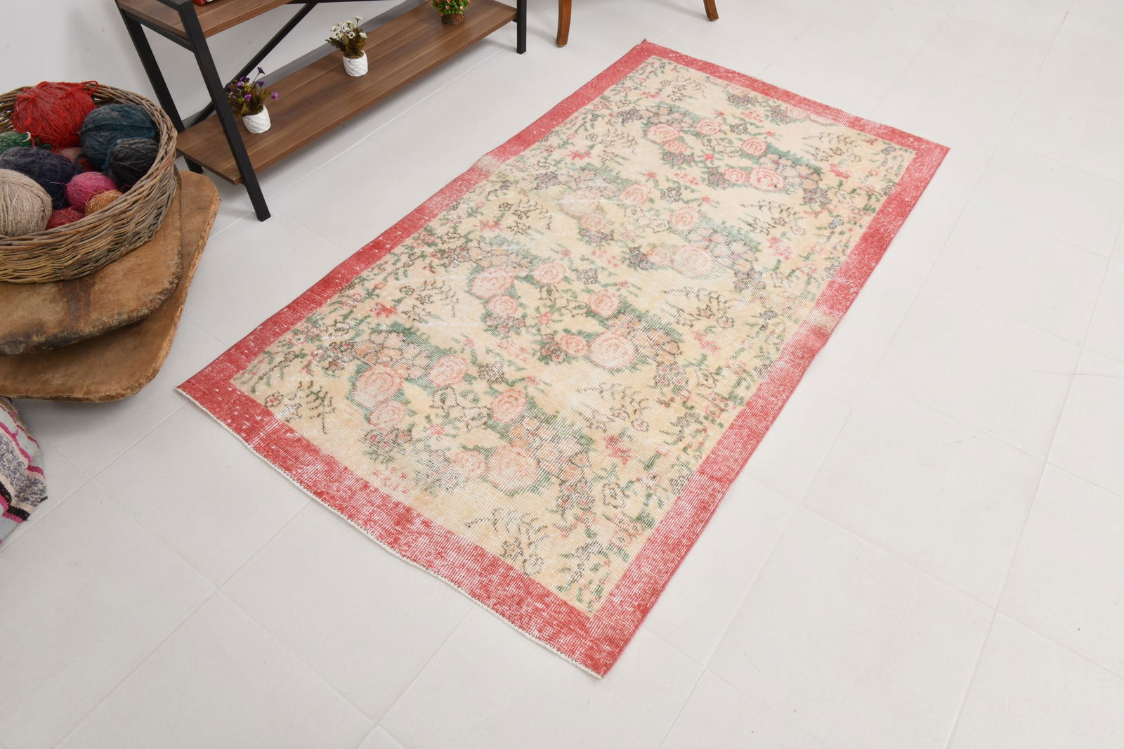 3'8'' x 6'6'' Turkish Vintage Runner Rug - 22435 - 4