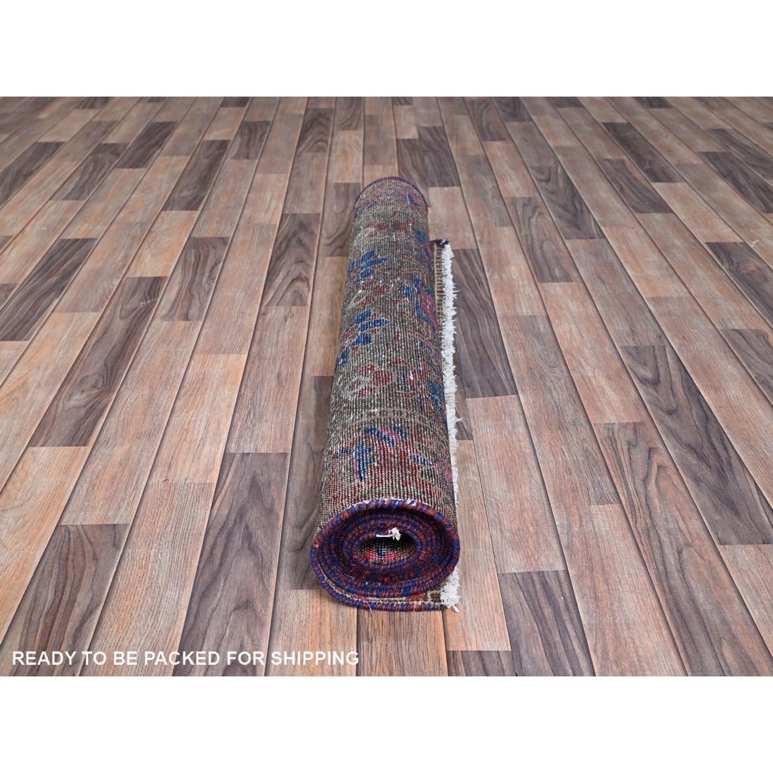 Gray Zoroastrian North West Village Vintage Runner Oriental Rug - 5