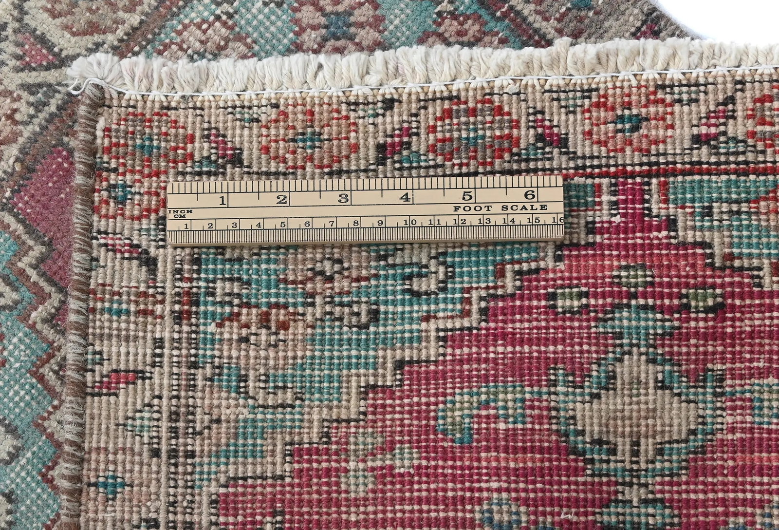 Semi Antique Muted Floral 1'6X2'3 Distressed Oriental Rug - 11