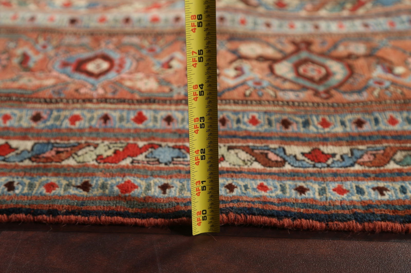 Pre-1900 Antique Vegetable Dye Bidjar Halvaei Persian Rug 8x13 - 19