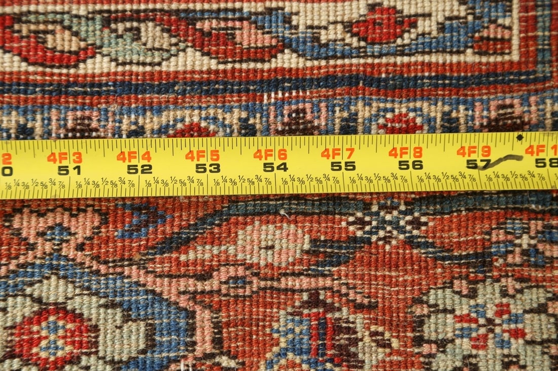 Pre-1900 Antique Vegetable Dye Bidjar Halvaei Persian Rug 8x13 - 20