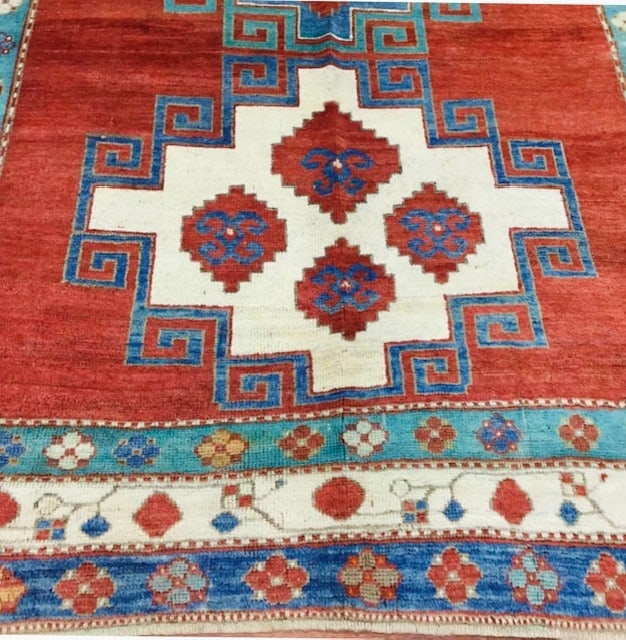 Antique Large size Kazak caucasian Rug-3424 - 5